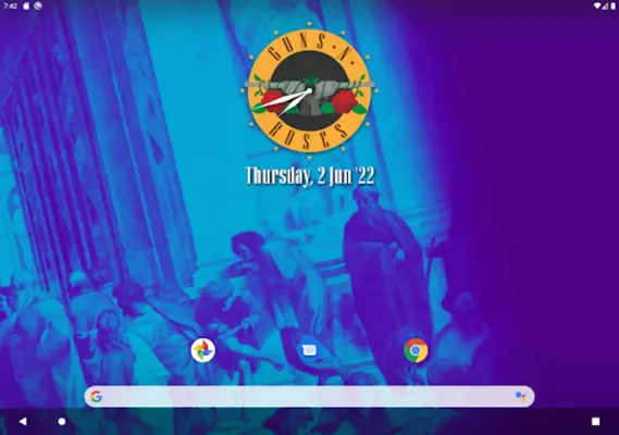 GNR Clock Widget & Wallpapers android App screenshot 1